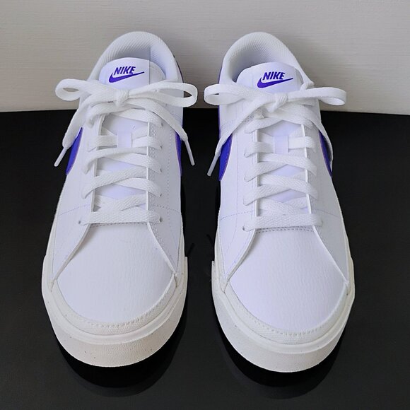 Nike Women's Court Legacy Next Nature Sneaker in Amazing White/Deep Night-Sail - Picture 3 of 12